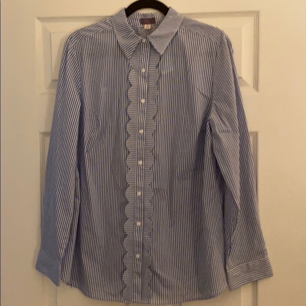 Truly Poppy button down blouse